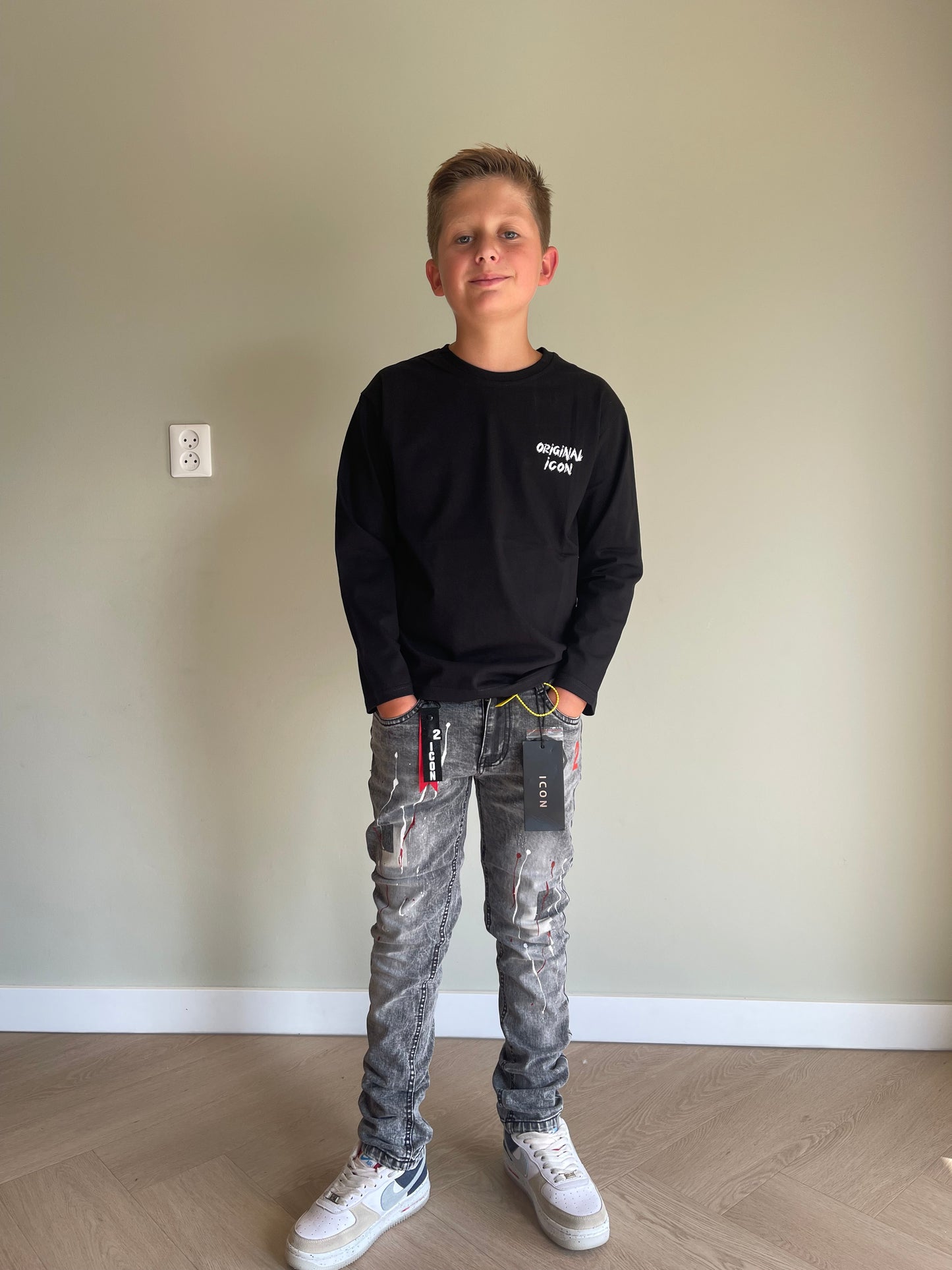 Icon longsleeve met opvallende print