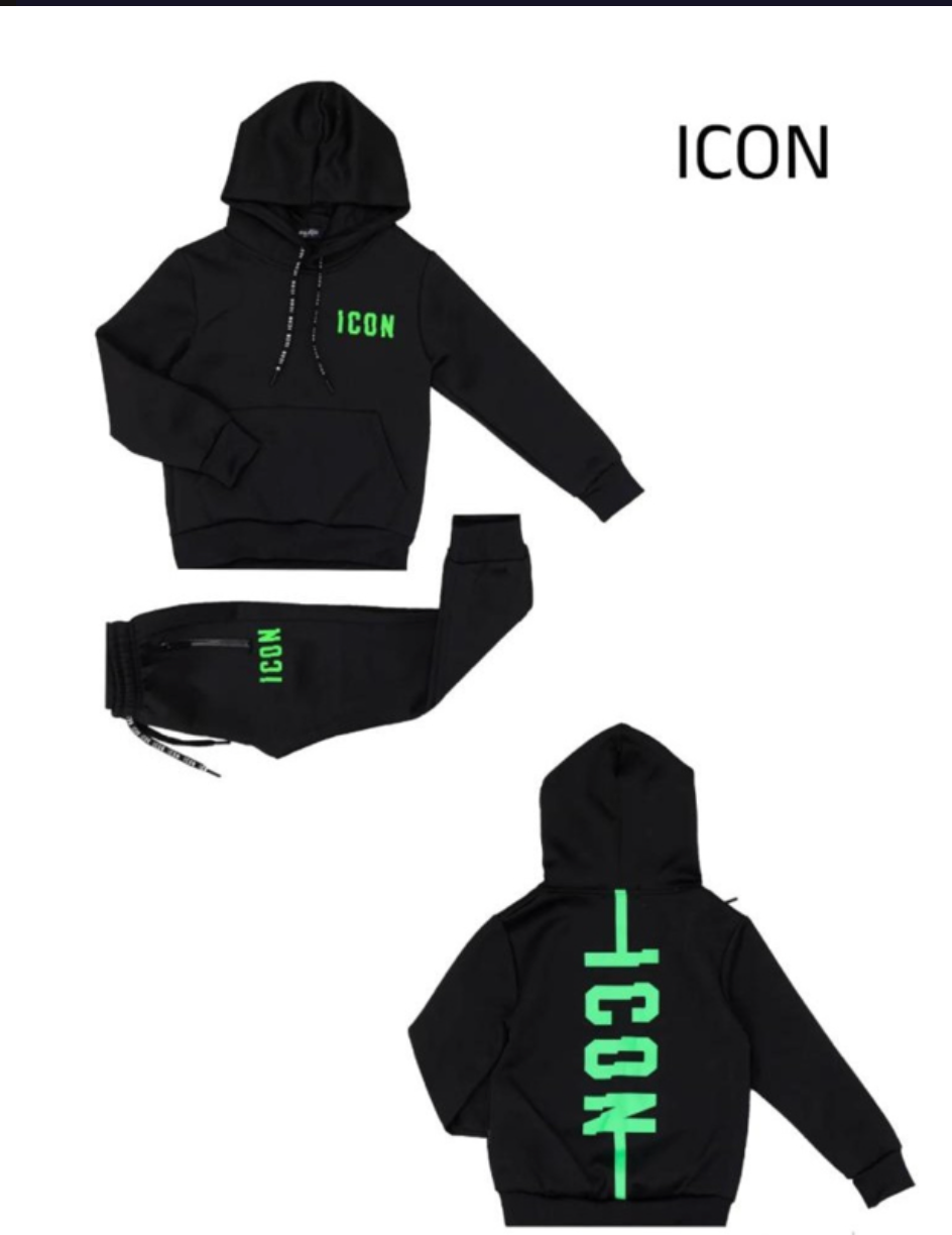 Icon set Zwart & Groen