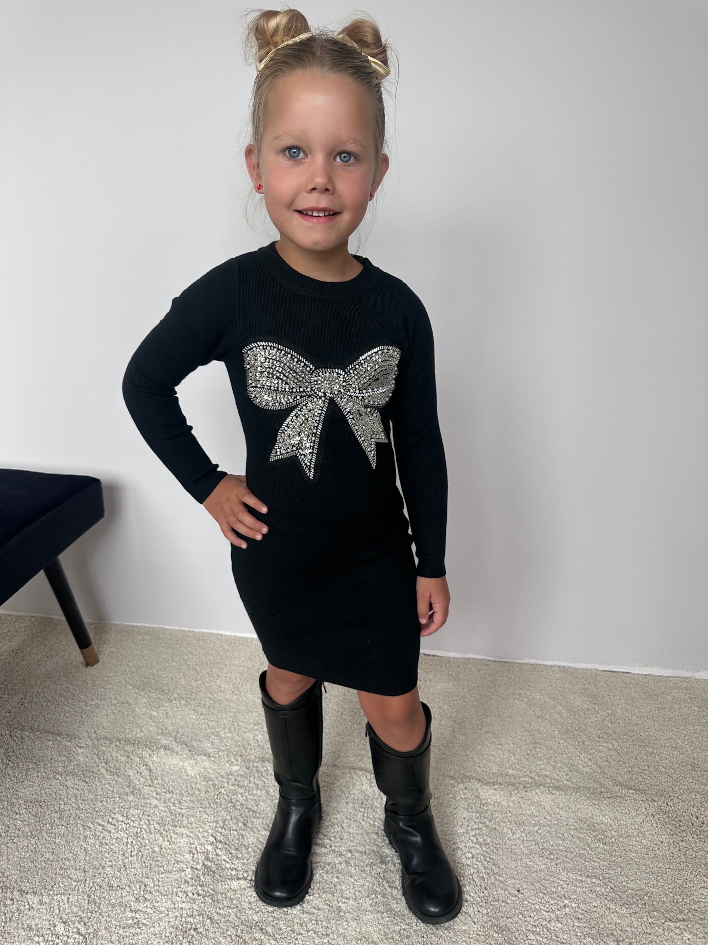 Meisjes jurk met strik
