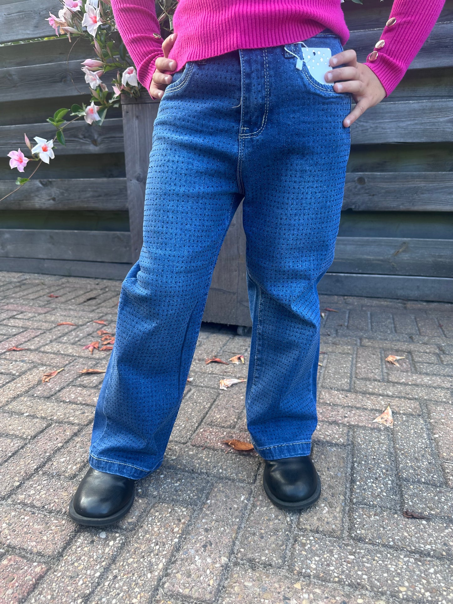 Meisjesbroek met studs