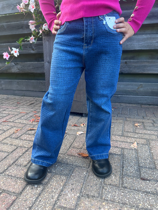 Meisjesbroek met studs