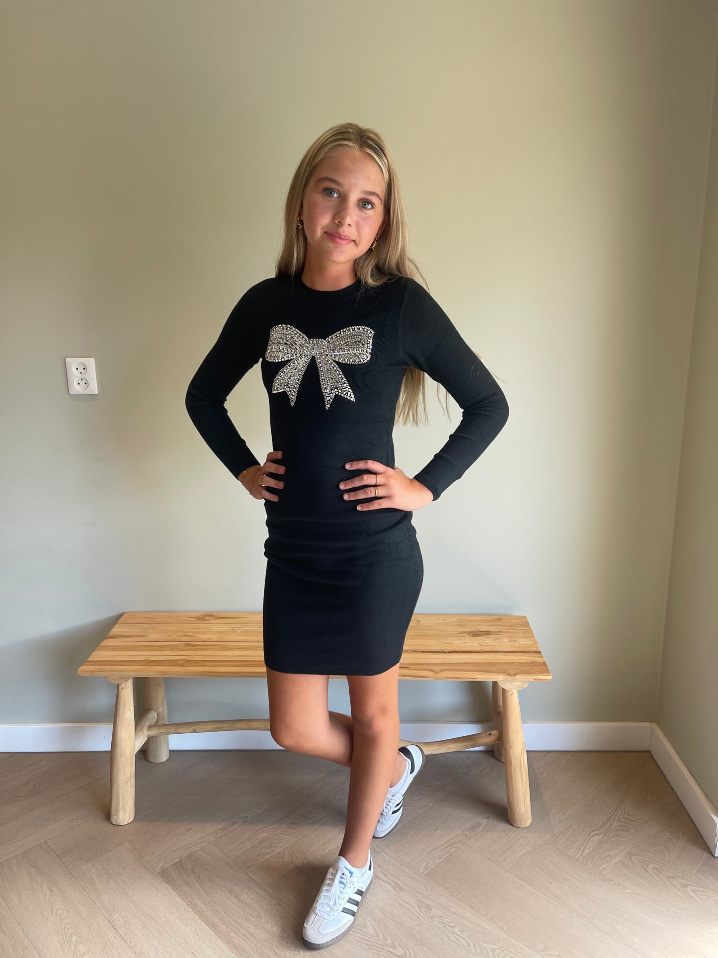 Meisjes jurk met strik