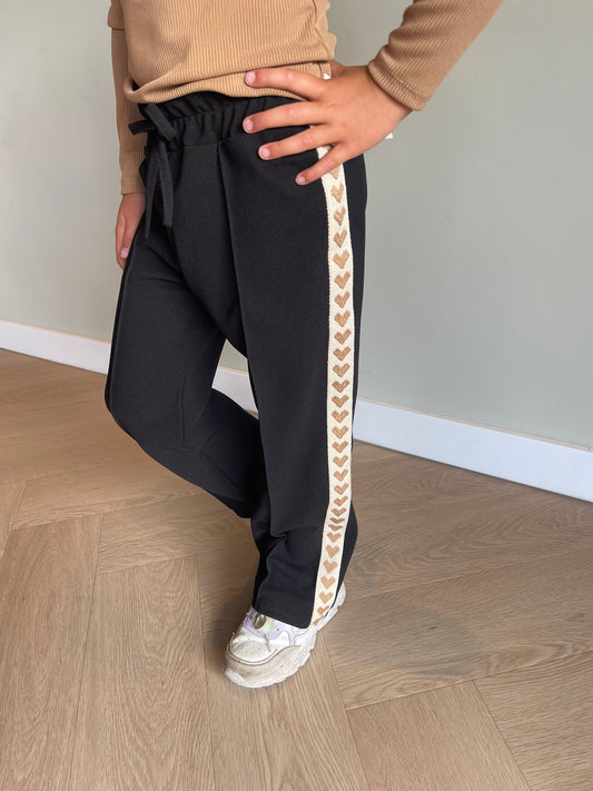 Meisjes broek met hartjes