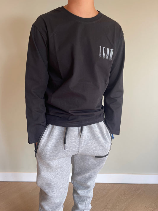Icon long sleeve trui met opvallende print