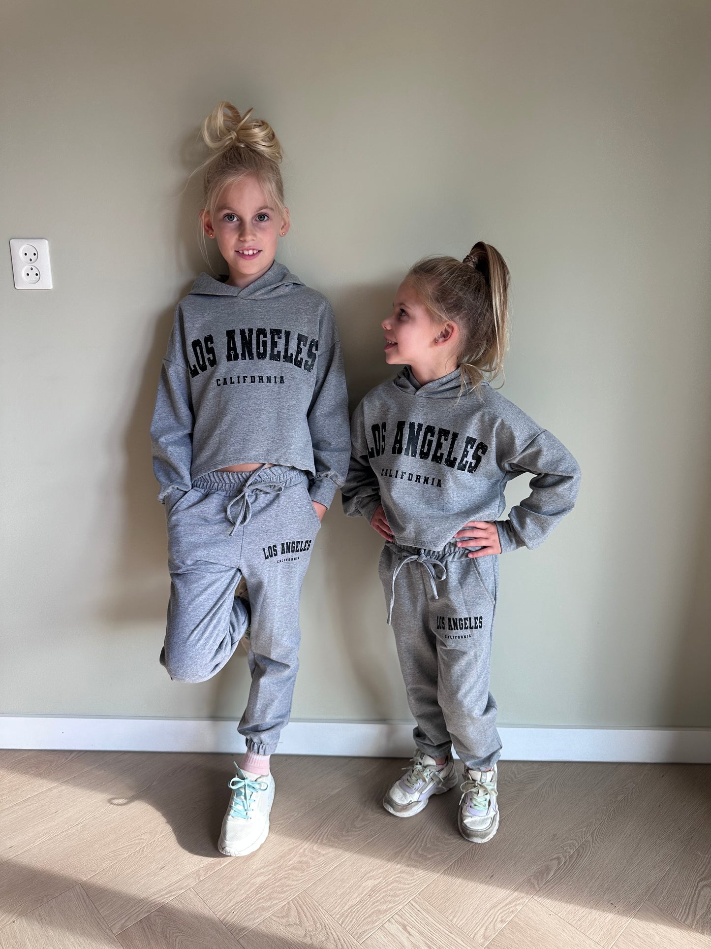 Grijze joggingset – Los Angeles style
