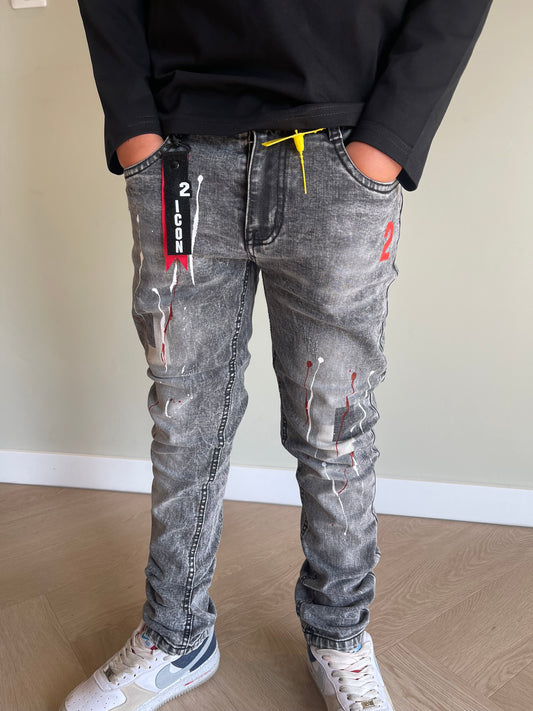 Icon broek met verfspetters